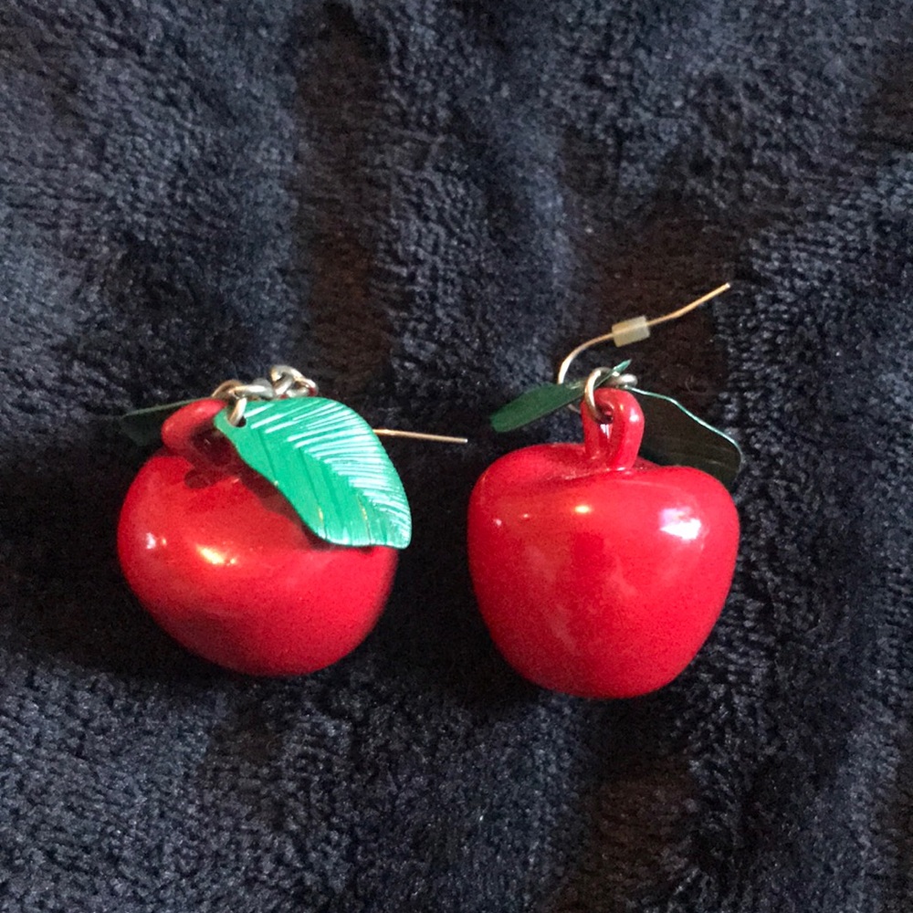 3D Apple Earrings